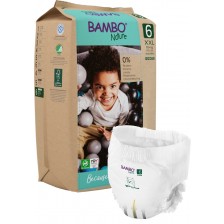 Еко пелени тип гащи, Bambo Nature Pants, размер 6, XXL, 18+ кг., 18 броя, хартиена опаковка