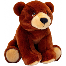 Екологична плюшена играчка Keel Toys Keeleco - Кафява мечка, 18 cm