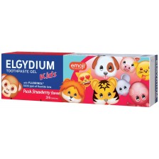 Elgydium Kids Паста за зъби Emoji, ягода, 3-6 години, 50 ml (Лимитирано) -1