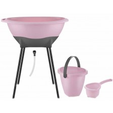 Елегантен комплект за къпане от 3 части BabyJem - Pink -1