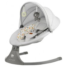 Електрическа люлка и шезлонг Kinderkraft - Lumi 2, Light grey -1