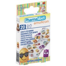 Emoticon Детски пластири, 7 х 2 cm, 20 броя, Pharmadoct -1