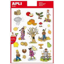 Комплект стикери APLI - Есен, 66 броя