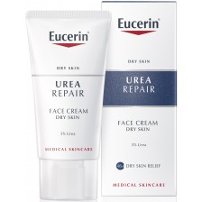 Eucerin Urea Repair Подхранващ крем за лице с 5% урея, 50 ml