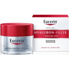 Eucerin Hyaluron-Filler + Volume-Lift Нощен крем, 50 ml