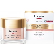 Eucerin Hyaluron-Filler + Elasticity Rose Озаряващ дневен крем, SPF 30, 50 ml -1