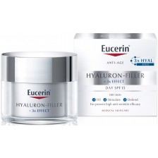 Eucerin Hyaluron-Filler Дневен крем за суха кожа, SPF 15, 50 ml -1