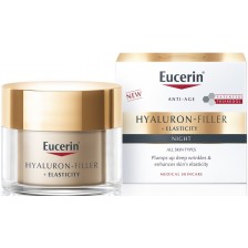 Eucerin Hyaluron-Filler + Elasticity Нощен крем, 50 ml