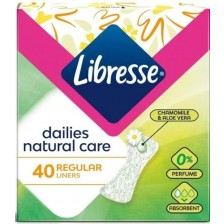 Ежедневни превръзки Libresse - Natural Care, 40 броя -1