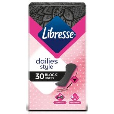 Ежедневни превръзки без крилца Libresse - Normal Black, 30 броя