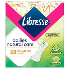 Ежедневни превръзки Libresse - Natural Care, 58 броя