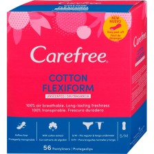 Ежедневни превръзки Carefree - Flexiform, без аромат, 56 броя -1