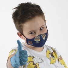 Детска предпазна маска - Бухал, трислойна, 4-8 години