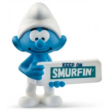 Фигура Schleich The Smurfs - Смърф с табелка „Смърфирай“ -1