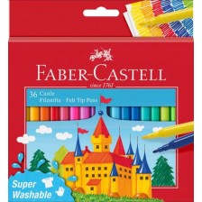 Флумастери Faber-Castell Castle - 36 цвята -1