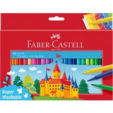 Флумастери Faber-Castell Castle - 50 цвята -1