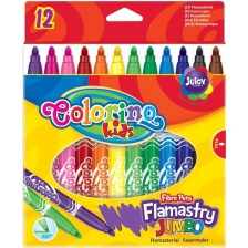 Флумастери Colorino Kids - Jumbo, 12 цвята