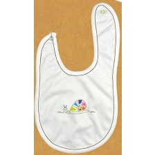 Бебешки лигавник с копче For Babies - Цветно охлювче