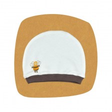 Бебешка шапка с картинка For Babies - Пчеличка, 0-3 месеца -1