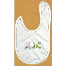 Бебешки лигавник с копче For Babies - Bikes -1