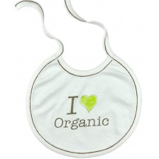 Бебешки лигавник с връзки For Babies - I love organic -1