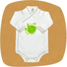 Боди камизолка с дълъг ръкав For Babies - Your green world, 0 месеца -1