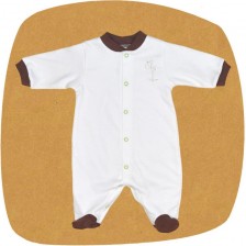 For Babies Бебешко гащеризонче с предно закопчаване - Щъркел размер 6-12 месеца
