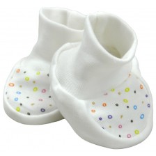 Бебешки обувки For Babies - Шарени точици, 0+ месеца -1