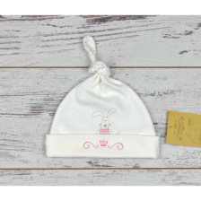 Бебешка шапка For Babies - Зайче, 0-3 месеца -1
