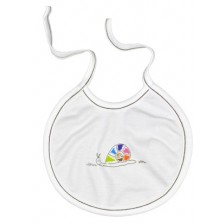 Бебешки лигавник с връзки For Babies - Цветно охлювче