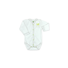 Боди с предно закопчаване и дълъг ръкав For Babies - Мишле, 0-1 месеца -1