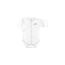 For Babies Боди с предно закопчаване и дълъг ръкав - Охлювче Изберете размер 3-6 месеца