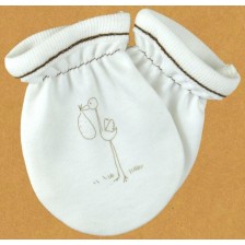 Бебешки ръкавички For Babies - Щъркелче -1
