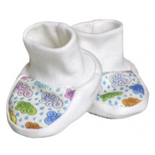 Бебешки обувки For Babies - Цветни облачета, 0+ месеца