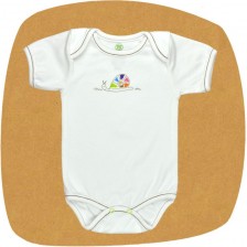 Боди с прехвърлено рамо For Babies - Охлювче, 3-6 месеца -1