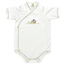 For Babies Боди камизолка с къс ръкав - Охлювче размер 3-6 месеца