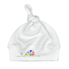 Бебешка шапка с възел For Babies - Цветен охлюв, 0-3 месеца -1