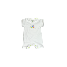 Бебешко гащеризонче с къс ръкав For Babies -  Охлювче, 6-12 месеца -1