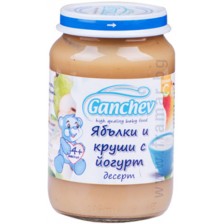 Десерт Ganchev - Ябълки и круши с йогурт, 190 g -1