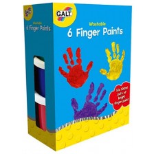 Комплект боички за рисуване с пръсти Galt – миещи се