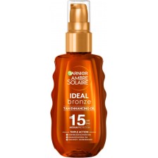 Garnier Ambre Solaire Слънцезащитно олио за тен Ideal Bronze, SPF15, 150 ml -1