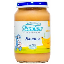Плодово пюре Ganchev - Банани, 190 g