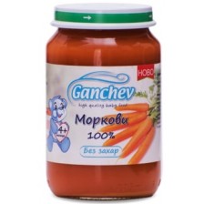 Зеленчуково пюре Ganchev - Морков 100%, 190 g