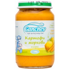 Зеленчуково пюре Ganchev - Картофи и моркови, 190 g