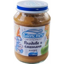 Десерт Ganchev - Плодове и сметана, 190 g -1