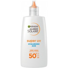 Garnier Ambre Solaire Слънцезащитен флуид с хиалуронова киселина, SPF50+, 40 ml -1