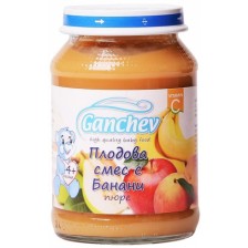 Плодово пюре Ganchev - Плодова смес с банани, 190 g