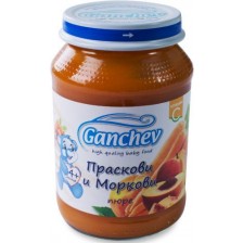 Плодово пюре Ganchev - Праскови и моркови, 190 g