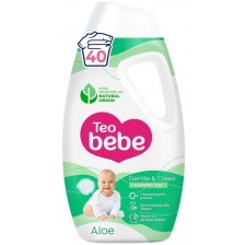 Гел за пране Teo Bebe Gentle & Clean - Алое Вера, 40 пранета, 1.8 l