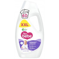 Гел за пране Teo Bebe Gentle & Clean - Лавандула, 60 пранета, 2.7 l -1